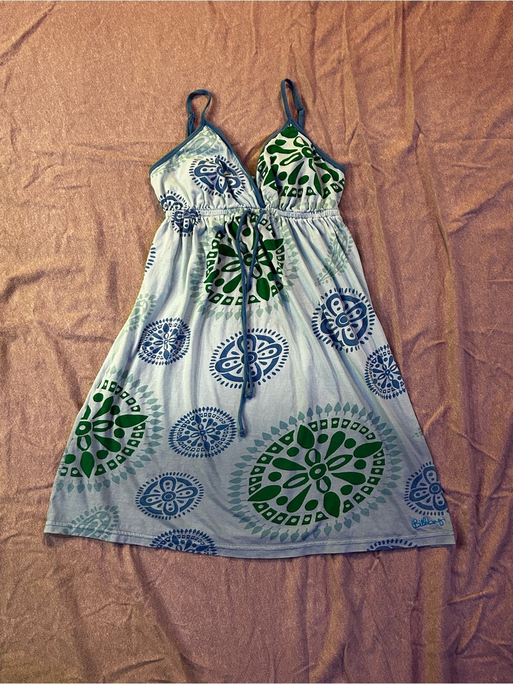 Billabong Y2K Mandala Boho Geometric Sun Dress Size M - Picture 14 of 14